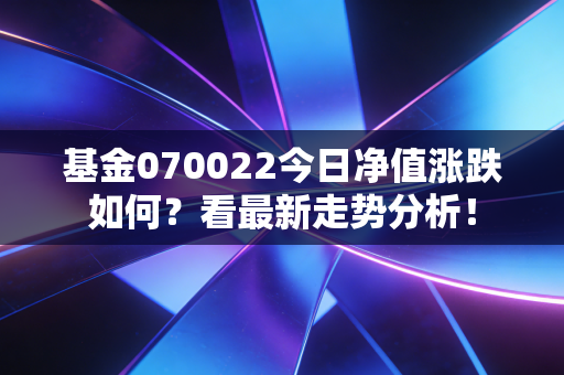 基金070022今日净值涨跌如何？看最新走势分析！