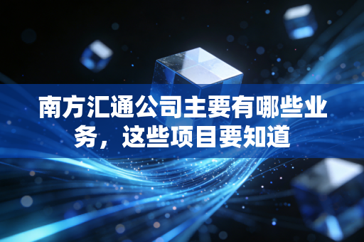 南方汇通公司主要有哪些业务，这些项目要知道