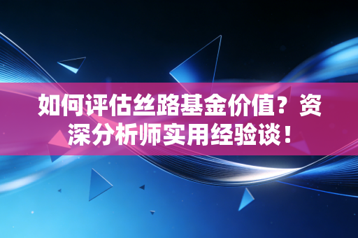 如何评估丝路基金价值？资深分析师实用经验谈！