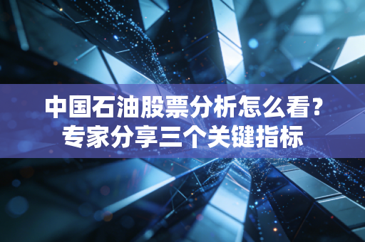 中国石油股票分析怎么看？专家分享三个关键指标
