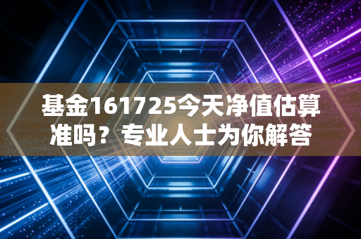 基金161725今天净值估算准吗？专业人士为你解答