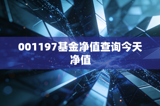 001197基金净值查询今天净值