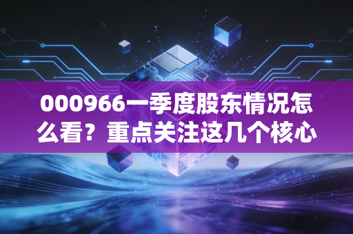 000966一季度股东情况怎么看？重点关注这几个核心数据！