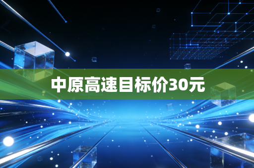 中原高速目标价30元