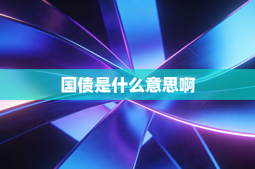 国债是什么意思啊