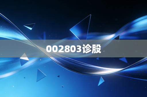 002803诊股