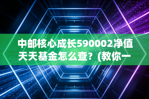中邮核心成长590002净值天天基金怎么查？(教你一秒查看最新净值)