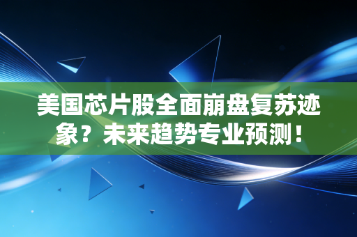 美国芯片股全面崩盘复苏迹象？未来趋势专业预测！