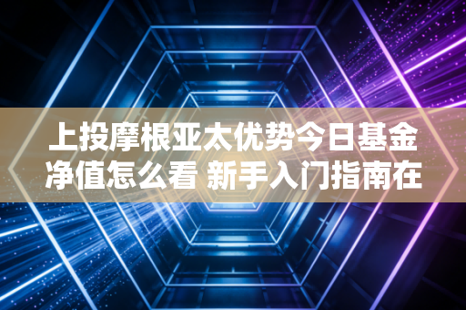 上投摩根亚太优势今日基金净值怎么看 新手入门指南在这里