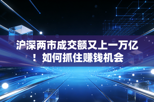 沪深两市成交额又上一万亿！如何抓住赚钱机会