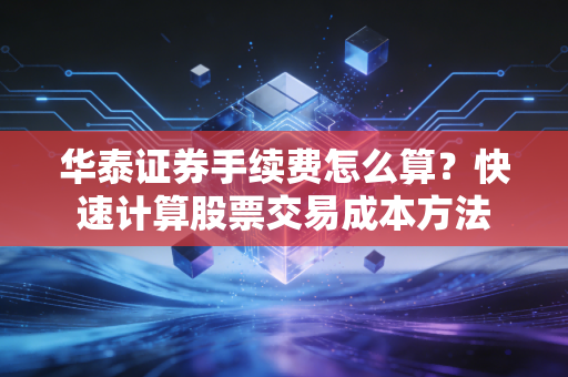 华泰证券手续费怎么算？快速计算股票交易成本方法