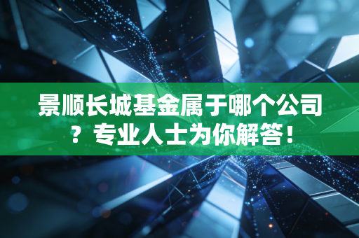 景顺长城基金属于哪个公司？专业人士为你解答！