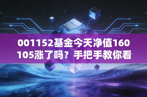 001152基金今天净值160105涨了吗？手把手教你看懂走势