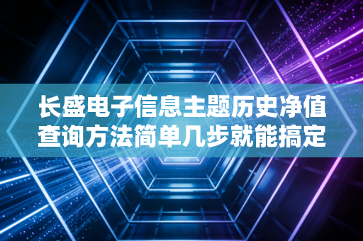 长盛电子信息主题历史净值查询方法简单几步就能搞定