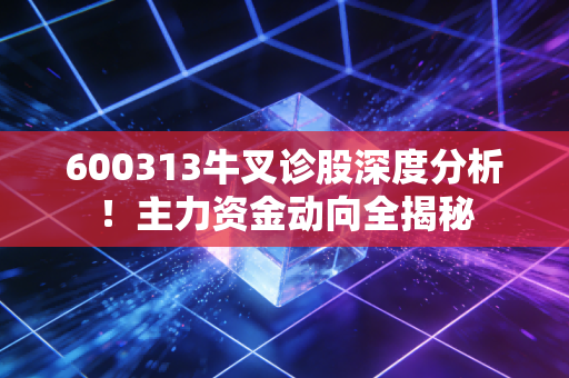 600313牛叉诊股深度分析！主力资金动向全揭秘