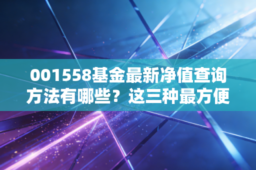 001558基金最新净值查询方法有哪些？这三种最方便