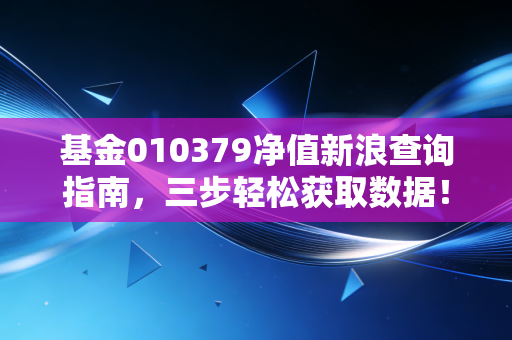 基金010379净值新浪查询指南，三步轻松获取数据！