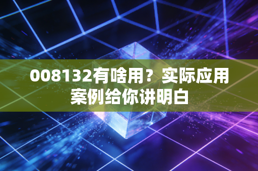 008132有啥用？实际应用案例给你讲明白
