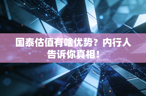 国泰估值有啥优势？内行人告诉你真相！