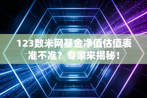 123数米网基金净值估值表准不准？专家来揭秘！
