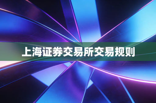 上海证券交易所交易规则