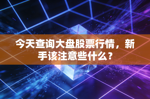 今天查询大盘股票行情，新手该注意些什么？