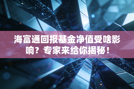 海富通回报基金净值受啥影响？专家来给你揭秘！