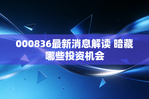 000836最新消息解读 暗藏哪些投资机会