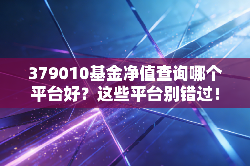 379010基金净值查询哪个平台好？这些平台别错过！