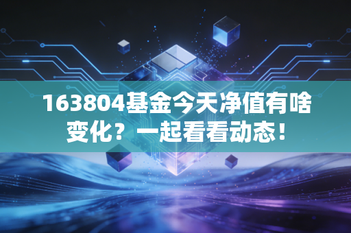 163804基金今天净值有啥变化？一起看看动态！