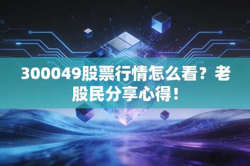 300049股票行情怎么看？老股民分享心得！
