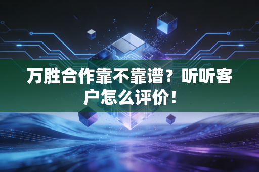 万胜合作靠不靠谱？听听客户怎么评价！