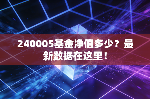 240005基金净值多少？最新数据在这里！
