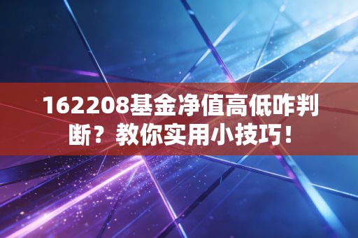 162208基金净值高低咋判断？教你实用小技巧！