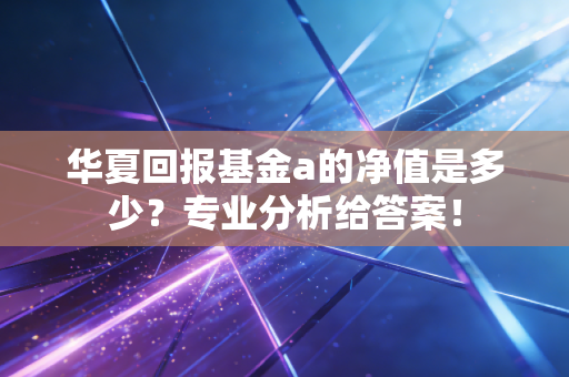 华夏回报基金a的净值是多少？专业分析给答案！