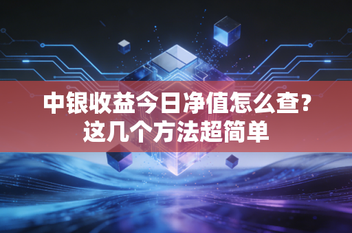 中银收益今日净值怎么查？这几个方法超简单