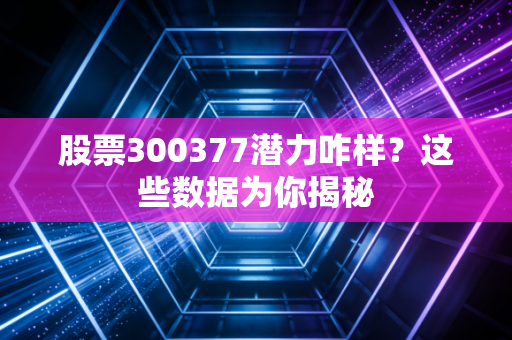 股票300377潜力咋样？这些数据为你揭秘