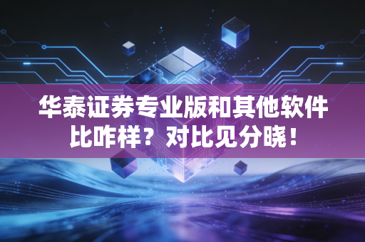 华泰证券专业版和其他软件比咋样？对比见分晓！