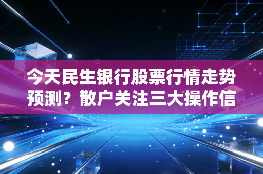 今天民生银行股票行情走势预测？散户关注三大操作信号！