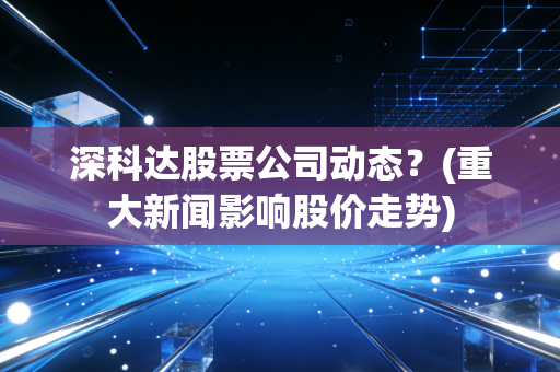 深科达股票公司动态？(重大新闻影响股价走势)