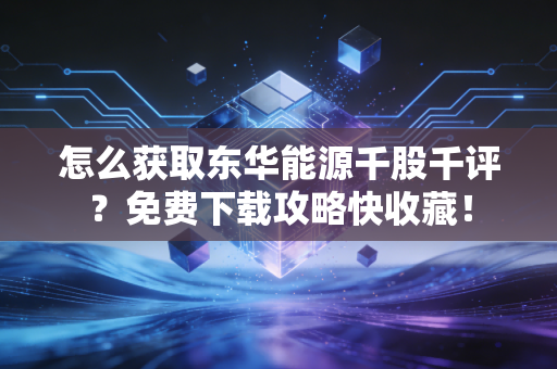 怎么获取东华能源千股千评？免费下载攻略快收藏！