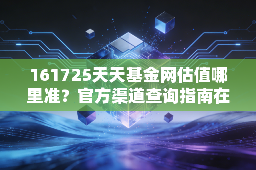 161725天天基金网估值哪里准?官方渠道查询指南在这!