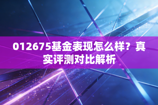 012675基金表现怎么样？真实评测对比解析