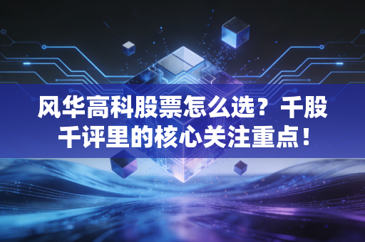 风华高科股票怎么选？千股千评里的核心关注重点！