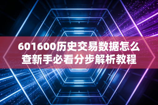 601600历史交易数据怎么查新手必看分步解析教程