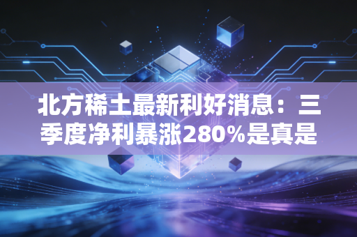 北方稀土最新利好消息：三季度净利暴涨280%是真是假？