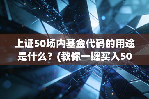 上证50场内基金代码的用途是什么？(教你一键买入50只大蓝筹股)