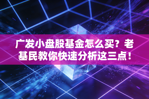广发小盘股基金怎么买？老基民教你快速分析这三点！