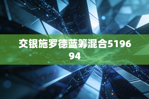 交银施罗德蓝筹混合519694