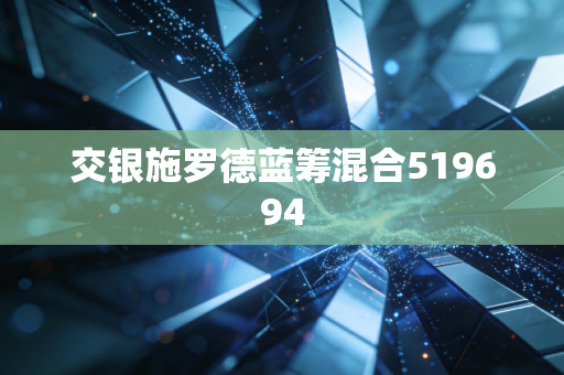 交银施罗德蓝筹混合519694